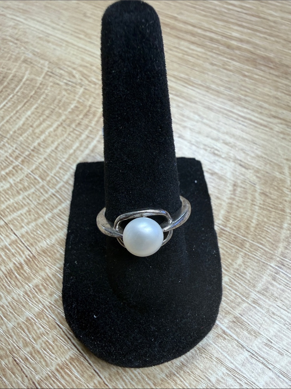 Sterling Silver Pearl Ring - White Pearl